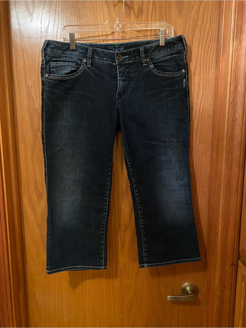 Silver Jeans Aiko Dark Indigo Cropped Women's Jeans - Size 33